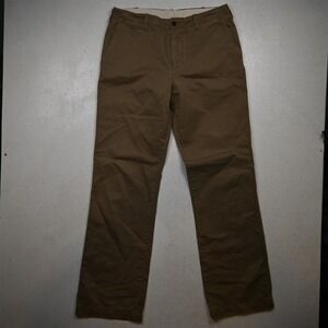 JCrew 34x36 Brown 100% Cotton Broken In Bootcut Chino Mens Pants